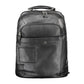 Black Leather Men Backpack