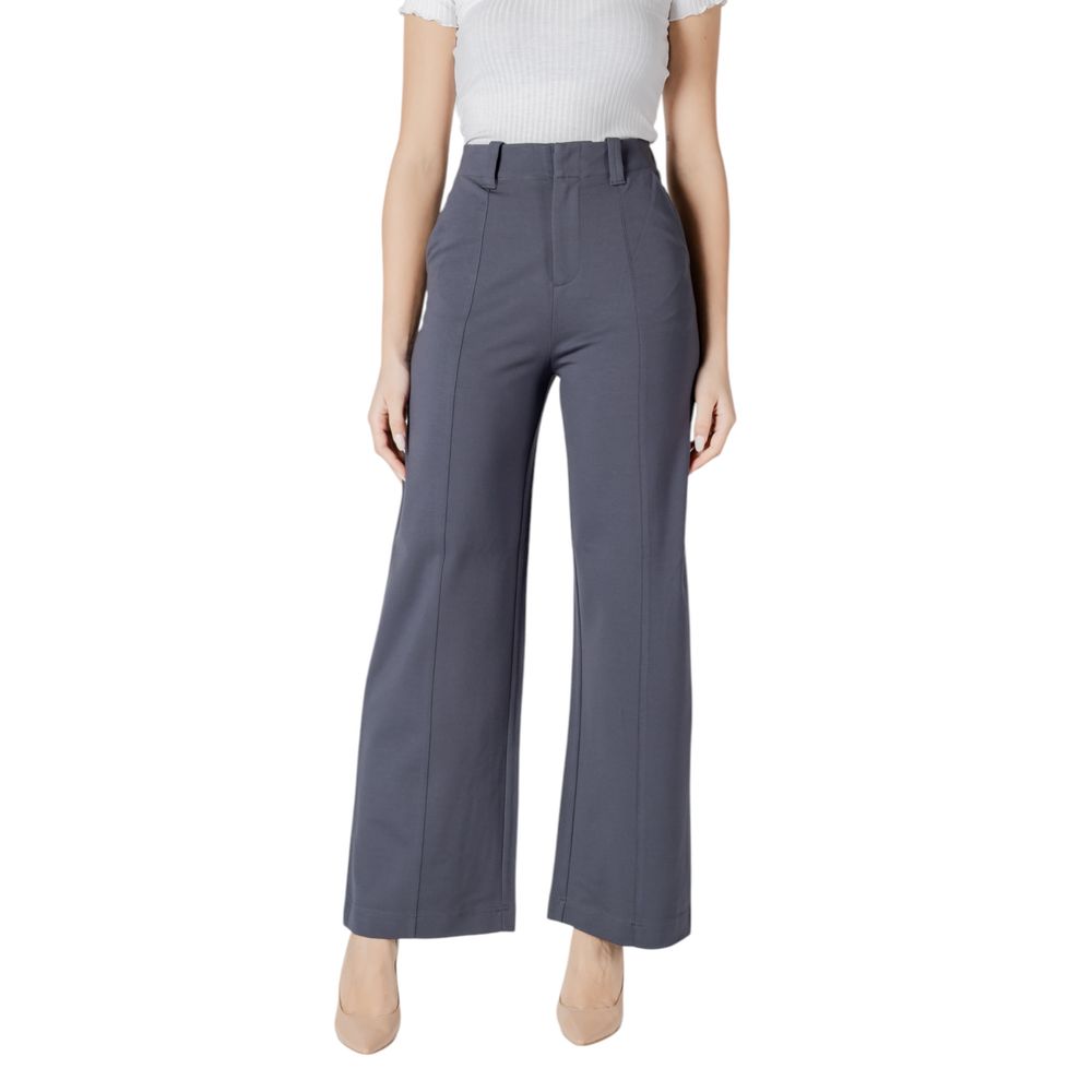 Gray Viscose Jeans & Pant