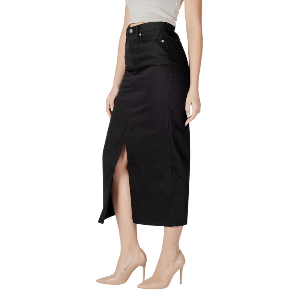 Black Cotton Skirt