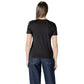 Black Cotton Rigenerato Tops & T-Shirt