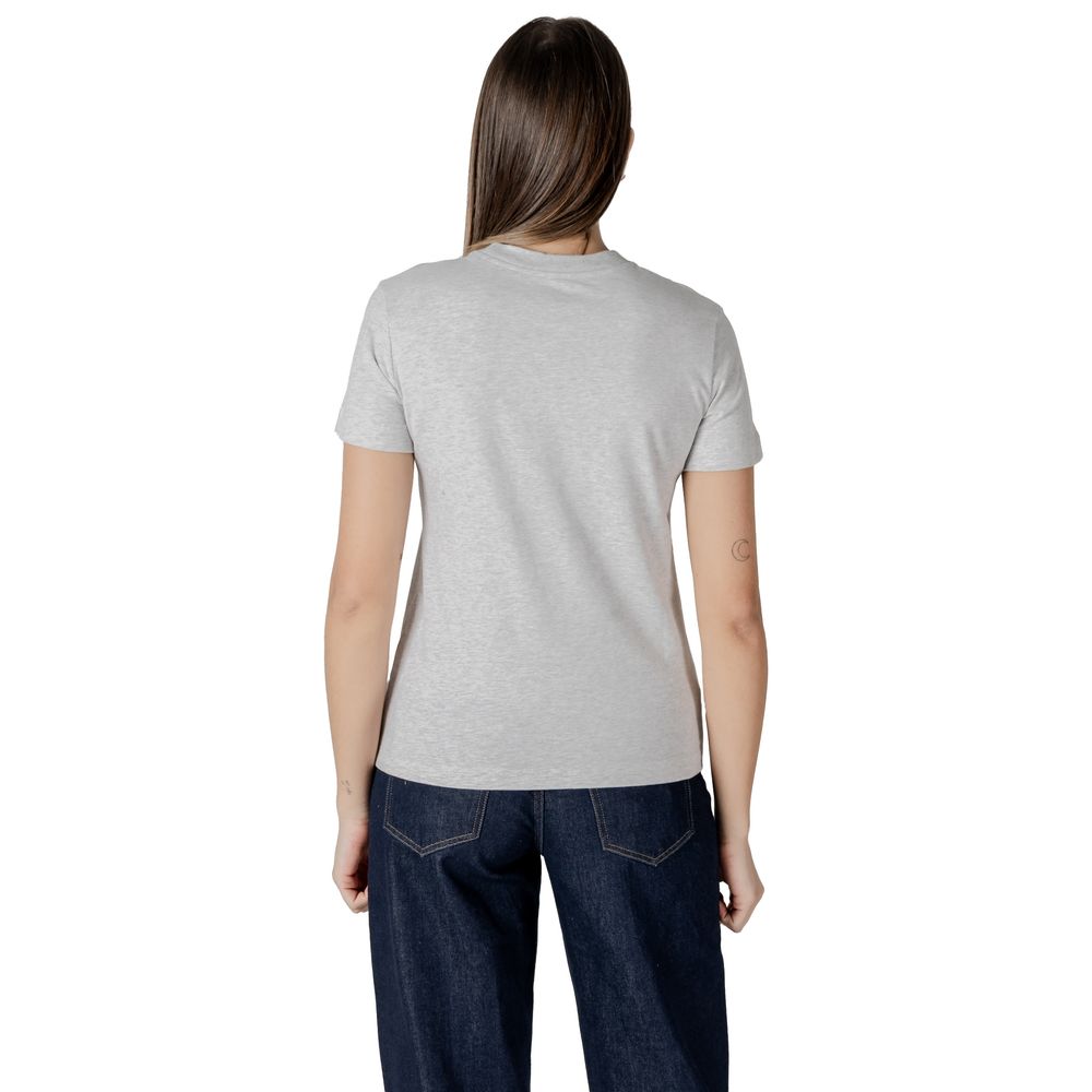 Gray Cotton Tops & T-Shirt