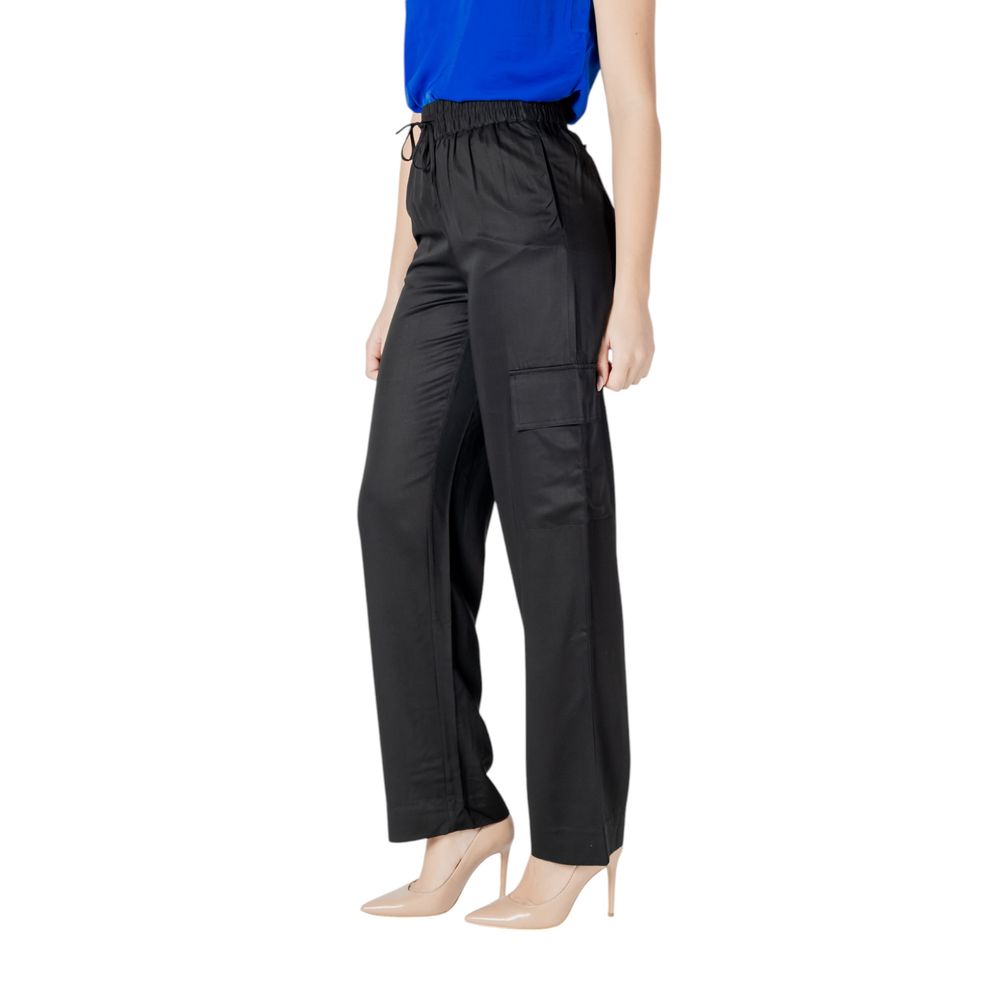 Black Viscose Jeans & Pant