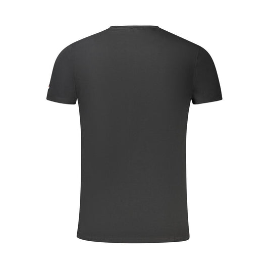 Black Cotton Men T-Shirt