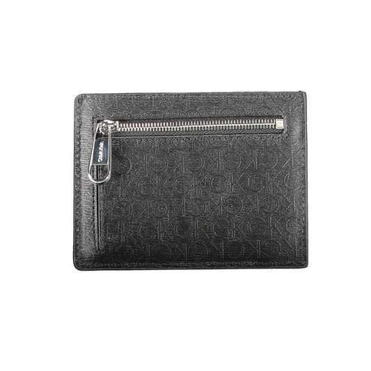 Black Polyester Men Wallet