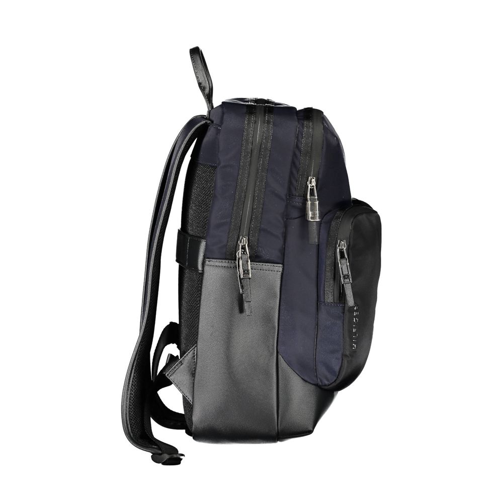 Blue Polyethylene Men Backpack