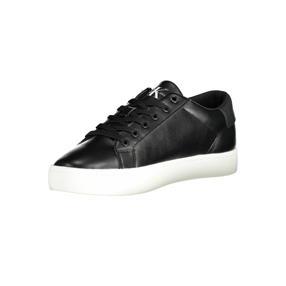 Black Leather Men Sneaker