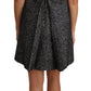 Houndstooth Floral Appliqué Shift Dress