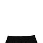 Black Cotton Casual Mid Waist Chino Shorts