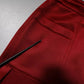Maroon Viscose Nylon Mid Waist Bermuda Shorts
