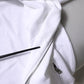 White Full Zip Hooded Sweatshirt Sweater