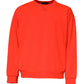 Red Logo Polyester Crew Neck Sweatshirt Sweater