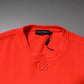 Red Logo Polyester Crew Neck Sweatshirt Sweater