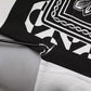 White Black Printed Cotton Sweatshirt Sweater