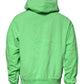 Green Logo Hooded Pullover Sweatshirt Sweater