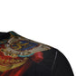 Black Heraldic DG Silk Round Neck Pullover Sweater
