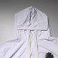 White Cotton Hooded Sweatshirt Sweater