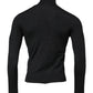Black Wool Turtleneck Pullover Sweater
