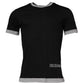 Black Logo Cotton Crew Neck Men Tee T-shirt