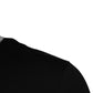 Black Logo Cotton Crew Neck Men Tee T-shirt