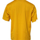 Dark Yellow Logo Cotton Men Crew Neck T-shirt