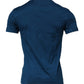 Blue Crown Bee Cotton Men Crew Neck T-shirt