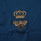 Blue Crown Bee Cotton Men Crew Neck T-shirt