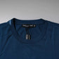 Blue Crown Bee Cotton Men Crew Neck T-shirt