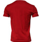 Red Logo Plaque Cotton Crew Neck T-shirt