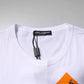 White Logo Tape Cotton Crew Neck T-shirt