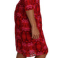 Elegant Floral Crochet Knee-Length Dress