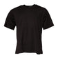 Dark Brown Logo Cotton Crew Neck T-shirt