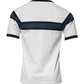 White Logo Print Cotton Men Crew Neck T-shirt