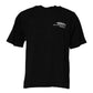 Black Amore Leopard Cotton Crew Neck T-shirt