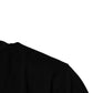 Black Amore Leopard Cotton Crew Neck T-shirt
