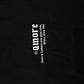 Black Amore Leopard Cotton Crew Neck T-shirt