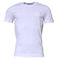 White Logo Plaque Cotton Crew Neck T-shirt