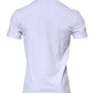 White Logo Plaque Cotton Crew Neck T-shirt