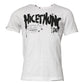 White Graphic Print Cotton Crew Neck T-shirt