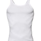 Ivory Cotton Sleeveless Round Neck Tank T-shirt