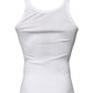 Ivory Cotton Sleeveless Round Neck Tank T-shirt