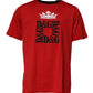 Red Logo Crown Cotton Crew Neck T-shirt