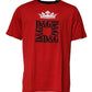 Red Logo Crown Cotton Crew Neck T-shirt