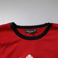 Red Logo Crown Cotton Crew Neck T-shirt