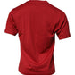 Red DG Logo Cotton Crew Neck T-shirt