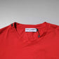 Red DG Logo Patch Cotton Crew Neck T-shirt