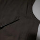 Black Cotton Sleeveless Round Neck Tank T-shirt