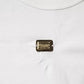 White Cotton Logo Floral Crew Neck T-shirt