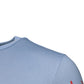 Light Blue Coral Cotton Men Crew Neck T-shirt