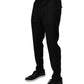 Black Wool Jogger Jogging Pants