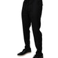 Black Wool Jogger Jogging Pants